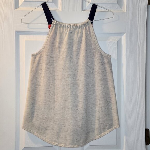 Jolt Floral Red and Blue Small Womens Tank Top - Picture 7 of 9